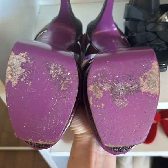 YSL Tribute Stingray heel - platform sandals - Picture 13 of 14